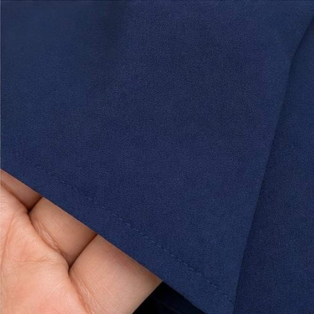 Navy Ruffle Blouse - Picture 6 of 6